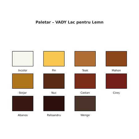 Lac alchidic Vady pentru lemn, cires, 20 L