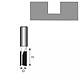 Freza dreapta lemn Dedra, otel, 2 muchii tungsten, prindere standard, 8 x 6 mm