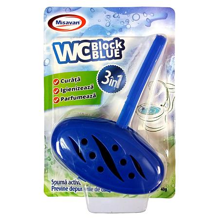 Odorizant toaleta Misavan Wc Block Blue, 40 g