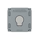 Modul intrerupator inteligent EC simplu tactil Livolo VL-FC1Z2-2G, gri, 46.5 x 46.5 x 37 mm