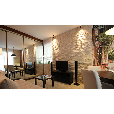 Piatra decorativa Stegu Creta 1, alb, interior