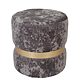 Taburet Ring, inel auriu, catifea gri E30, rotund, 38 x 38 x 40 cm Taburet Ring, inel auriu, catifea gri E30, rotund, 38 x 38 x 40 cm
