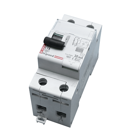 Disjunctor diferential DX3 6000 10kA Legrand 411002, P+N, 16A 30mA Disjunctor diferential DX3 6000 10kA Legrand 411002, P+N, 16A 30mA