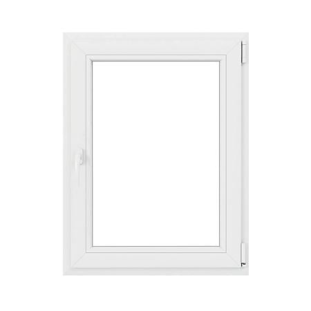 Fereastra PVC, 5 camere, deschidere oscilobatanta, dreapta, alb, 80 x 120 cm 