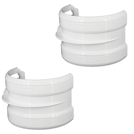 Imbinare jgheab PVC Regenau, 125 mm, alb Imbinare jgheab PVC Regenau, 125 mm, alb