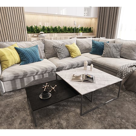 Blat bucatarie Kronospan K368 PH, mat, Marmura gri , 4100 x 600 x 38 mm