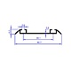Profil rulare inferior SDS9620, alb mat, 4 m