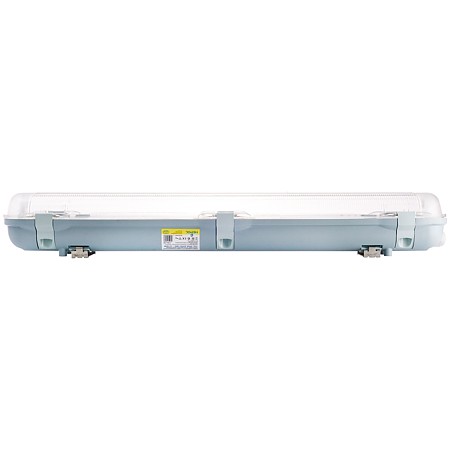 Corp iluminat pentru tub LED Hepol, G13, 1 x T8, IP65, gri, 655 x 80 x 100 mm