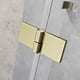 Cabina dus Radaway Essenza Brushed Gold KDJ, culisant, sticla 6 mm, Easy Cleen, 90 x 90 X 200 cm