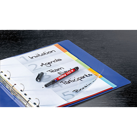 Marker permanent Edding OPH 142M, corp plastic, varf rotund, 1 mm, negru