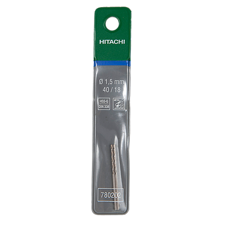 Burghiu Hikoki HSS-G, mandrina standard, pentru metal, 1,5 mm