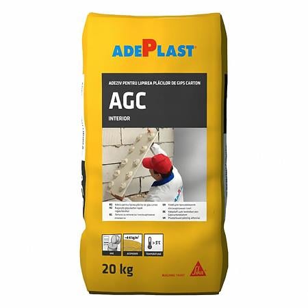 Adeziv placi gips carton Adeplast AGC, pe baza de ipsos, 20 Kg