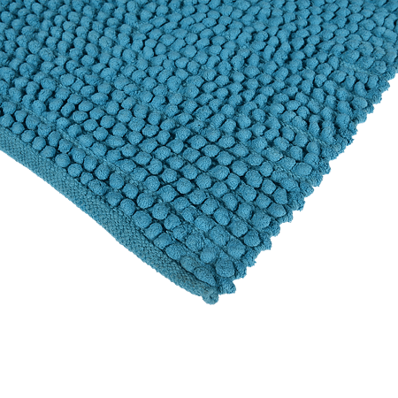 Covoras baie MSV, bumbac 100%, bleu, 50 x 80 cm
