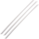 Franghie din polipropilena, tesuta, 6 mm, alb
