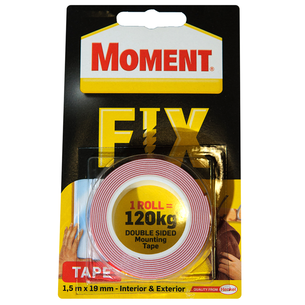 Banda dublu adeziva Moment Fix 1,5 m x 19 mm