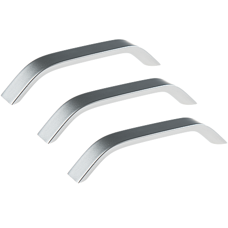 Maner aluminiu Nur BR-252, satin-argint, 128 mm