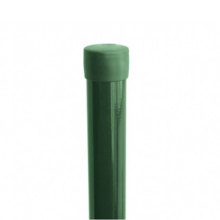 Stalp gard, zincat, rotund, verde, 2.4 m, diametru 48 mm