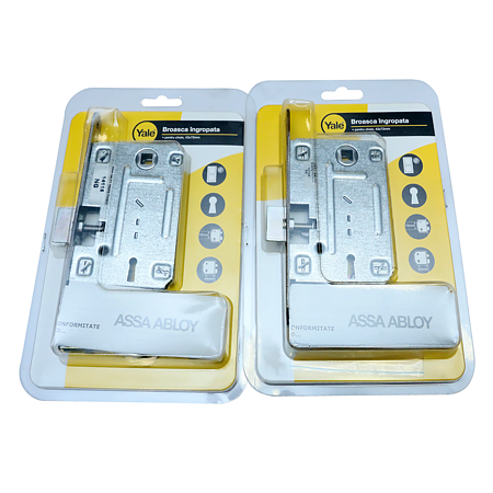 Broasca ingropata cu cheie Yale, otel, alb, 43 x 72 mm Broasca ingropata cu cheie Yale, otel, alb, 43 x 72 mm