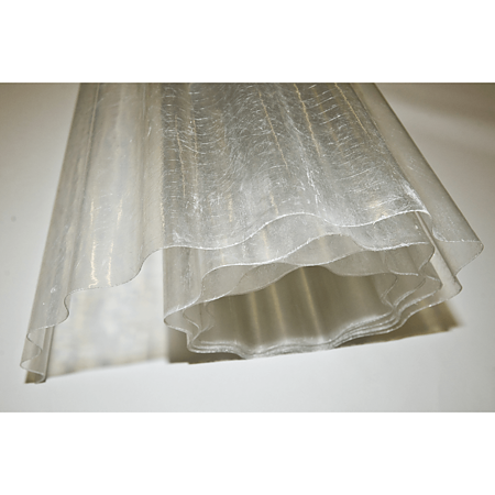 Rulou fibra de sticla ondulat, incolor, 2,5 x 20 m Rulou fibra de sticla ondulat, incolor, 2,5 x 20 m