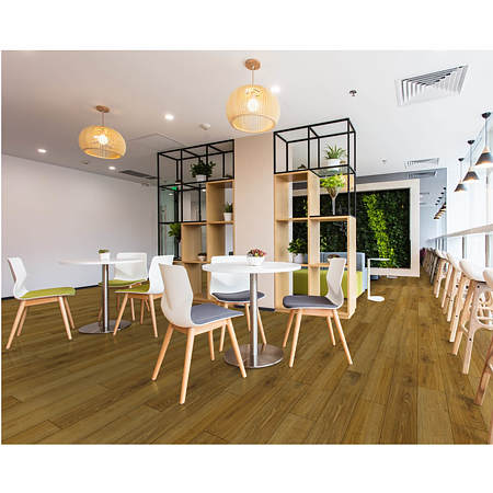 Parchet laminat 8 mm Falquon Victorian Oak D4189, nuanta medie, aspect lucios, stejar, clasa de trafic 32, click, 1220 x 193 mm Parchet laminat 8 mm Falquon Victorian Oak D4189, nuanta medie, aspect lucios, stejar, clasa de trafic 32, click, 1220 x 193 mm