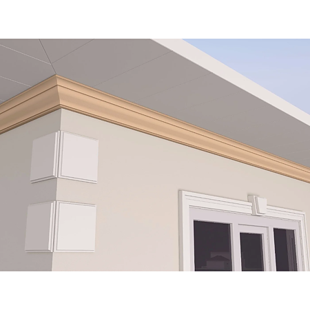 Cornisa decorativa fatada FP403, polistiren EPS100+mortar, 120 x 120 x 2000 mm