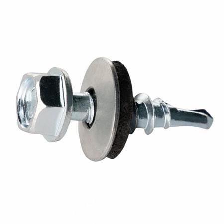 Surub autoforant, pentru acoperisuri din tabla profilata, argintiu, 4,8 x 20 mm