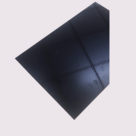 Policarbonat celular, negru, 6 x 2.1 m, grosime 6 mm