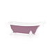 Cada baie freestanding Fibrex Knossos, compozit, violet, 170 x 70 x 67 cm