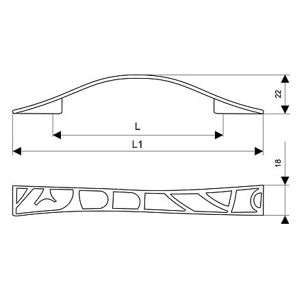 Maner antichizat alama ARUM 96 mm
