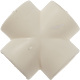 Cruce teava PPR Vesbo, alb, diametru 20 mm