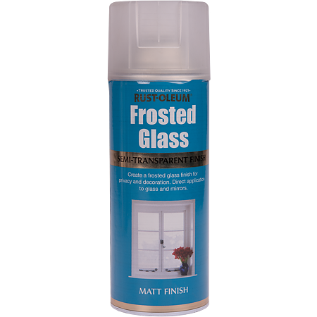 Vopsea spray matuire sticla Rust-Oleum Frosted Glass, semitransparent, mat, interior/exterior, 400 ml