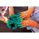 Manusi protective copii Neo Tools, latex, portocaliu/verde, marimea 4