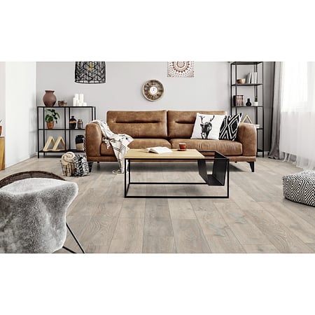 Pardoseala impermeabila 6+1 mm Kronospan O.R.C.A. Organic Clever Silent PS Colorado Oak 5543, clasa de trafic comercial mediu 32, AC5, clasa antialunecare R9, 1click 2go pure+, 1288 x 195 mm