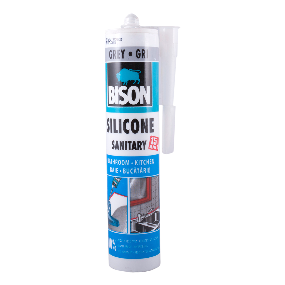 Silicon Sanitar Bison gri 280 ml