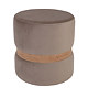 Taburet Ring, inel stejar, stofa gri deschis H34, rotund, 38 x 38 x 40 cm