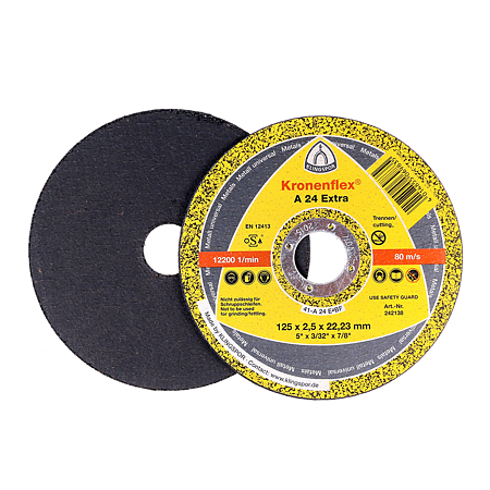 Disc debitare metal, Klingspor 242138, 125 x 22.23 x 2.5 mm