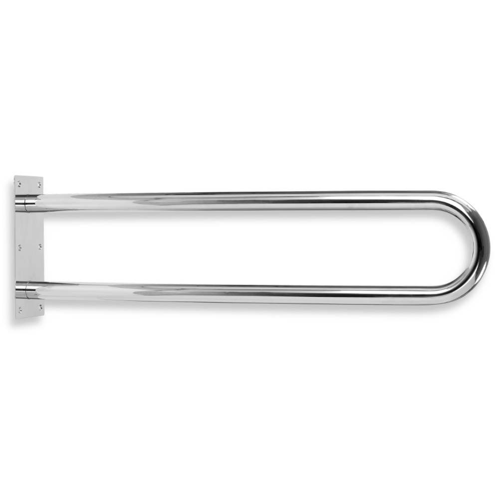 Maner dublu Ferro Metalia Help R6660.44, inox, pentru baie/WC, drept, 600 mm