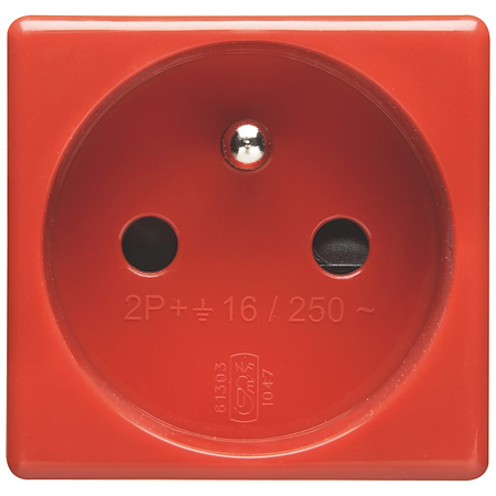 Priza standard Franceza Gewiss GW20312, 250V, 2P+E 16A, 2 module