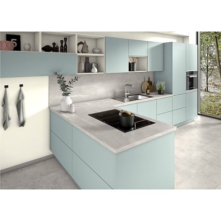 Blat bucatarie Egger F243 ST76, mat,  Marmura Candela gri deschis, 4100 x 600 x 38 mm