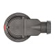 Sifon cadita dus / pardoseala Wirquin SlimPlus extra plat h=40 mm, corp ABS, anti miros, filtru de par, iesire Ø40 mm, debit 34 l/min, negru mat, 187 x 60 x Ø118 mm