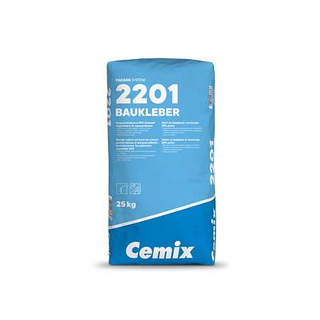Adeziv si masa de spaclu polistiren expandat, Cemix, exterior, 25 kg