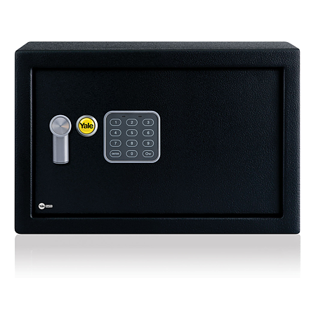 Seif standard rezidential Yale, electronic, negru, 250 x 350 x 250 mm
