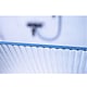 Paravan dus / walk in Sanotechnik Sanoflex L90, sticla securizata, riflata, tratament Easy Clean, grosime 6 mm, fara accesorii, 88–99 × 200 cm