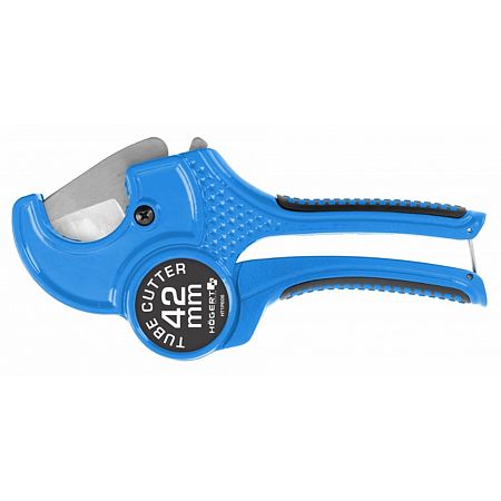  Cutter tevi PVC Hogert, lama otel 53 HRC, aluminiu, 0-42 mm