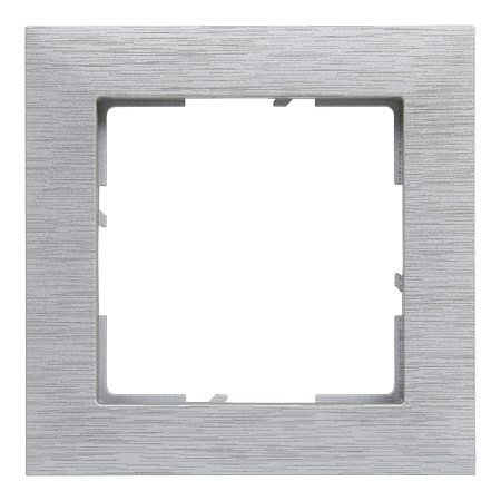 Rama intrerupator Legrand, New Suno, 1 modul, plastic, aluminiu periat Rama intrerupator Legrand, New Suno, 1 modul, plastic, aluminiu periat