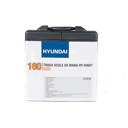 Trusa de surubelnite, clesti si accesorii Hyundai HY-50007, 160 piese