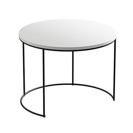 Cadru circular masa, otel, negru mat, 10 x 598 x 440 mm 