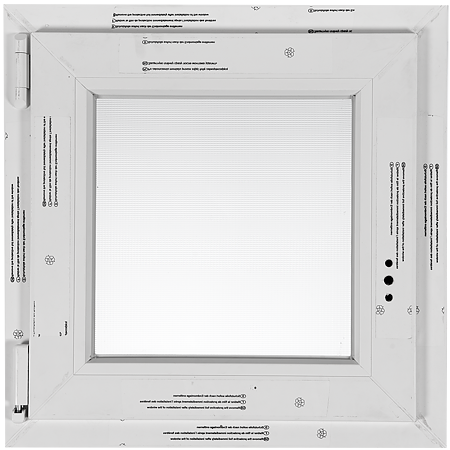 Fereastra PVC 4 camere, alb, 56x56 cm (LxH), stanga
