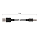 Cablu transfer date USB 2.0 Emos, tata A - tata B, 2 m 
