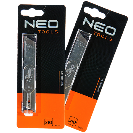 Set 10 rezerve lame cutter, Neo 64-010, 18 mm